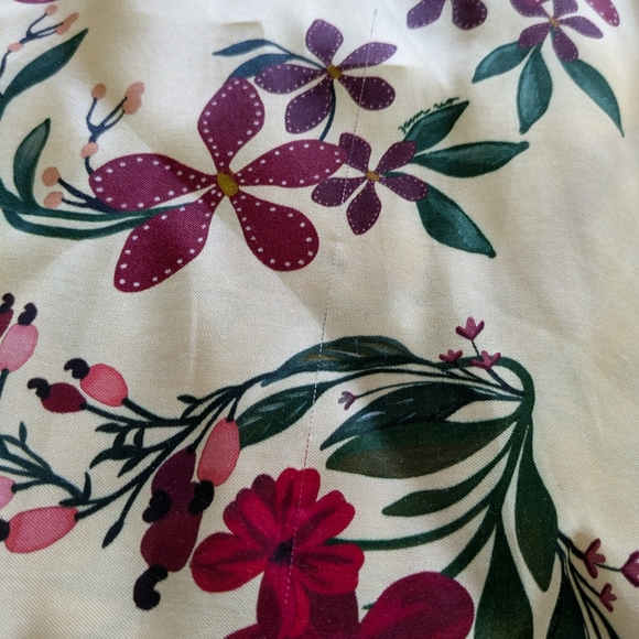 💛🏵️ Farm Rio 100% Viscose Floral Long-Sleeve Cutout Maxi Dress, M, NWT - Picture 15 of 17